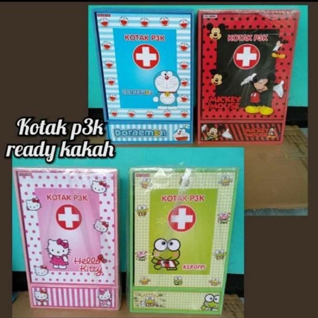KOTAK OBAT P3K KARAKTER KARTUN ANAK ~mk