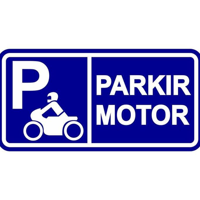 Jual Bagus Sign Sticker Parkir Motor X Cm K Stiker K Rambu Safety