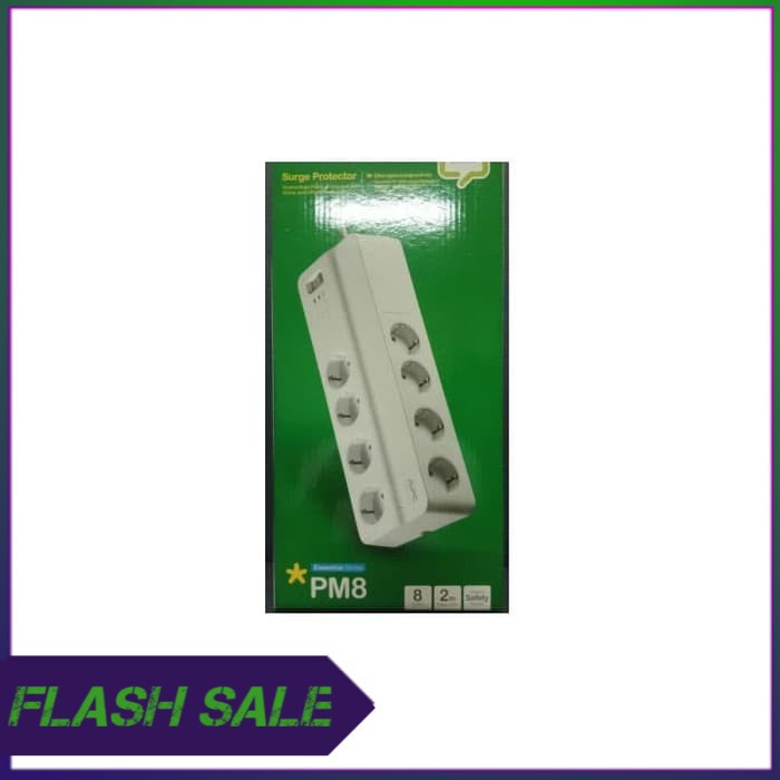 APC Surge Protector PM8GR   PM8 GR colokan anti petir   White