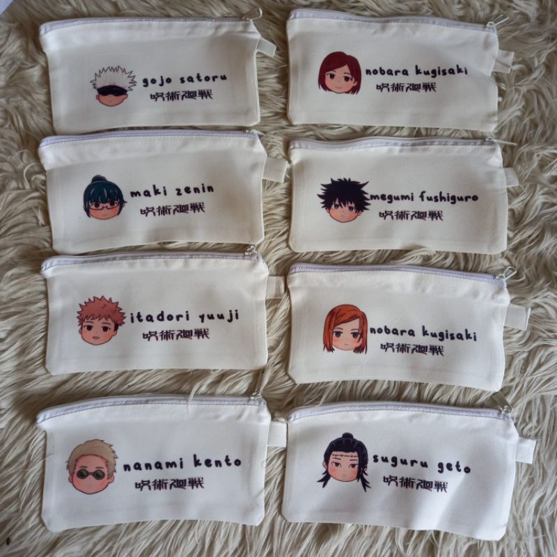

tempat pensil / tempat alat tulis / tepak kanvas jujutsu kaisen gojo