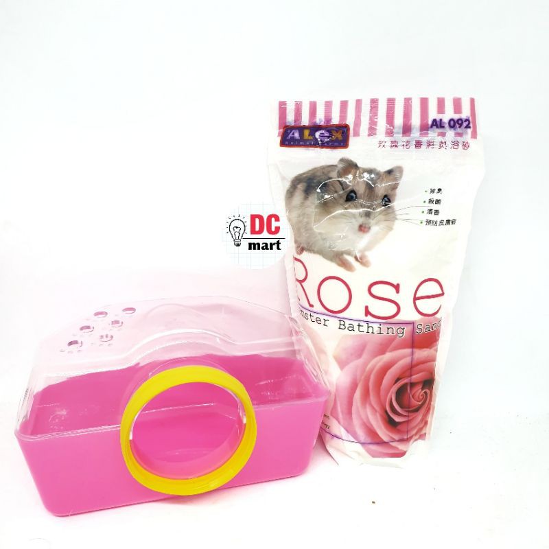 Alex MY HAMSTER BATHROOM Set / Pasir dan Rumah Hamster