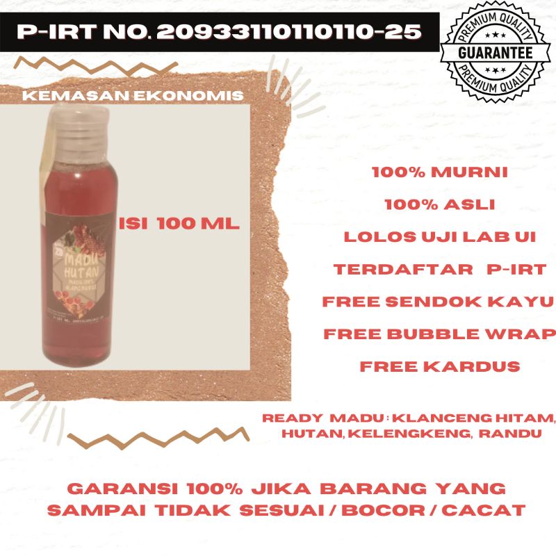 

madu hutan murni 100ml by madu zd