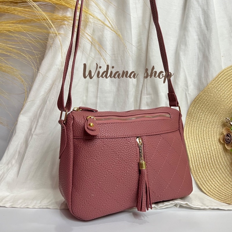 Tas wanita classy selempang kulit jeruk sintetis