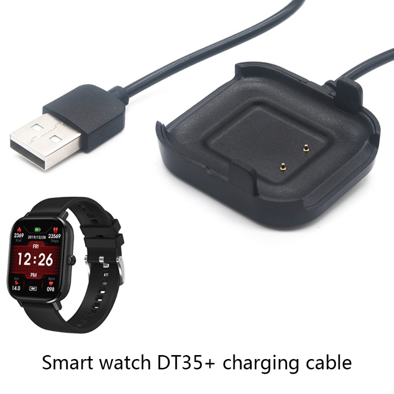 Cre Dock Charging Power Adapter Kabel Data Usb Dt35 Untuk Smartwatch