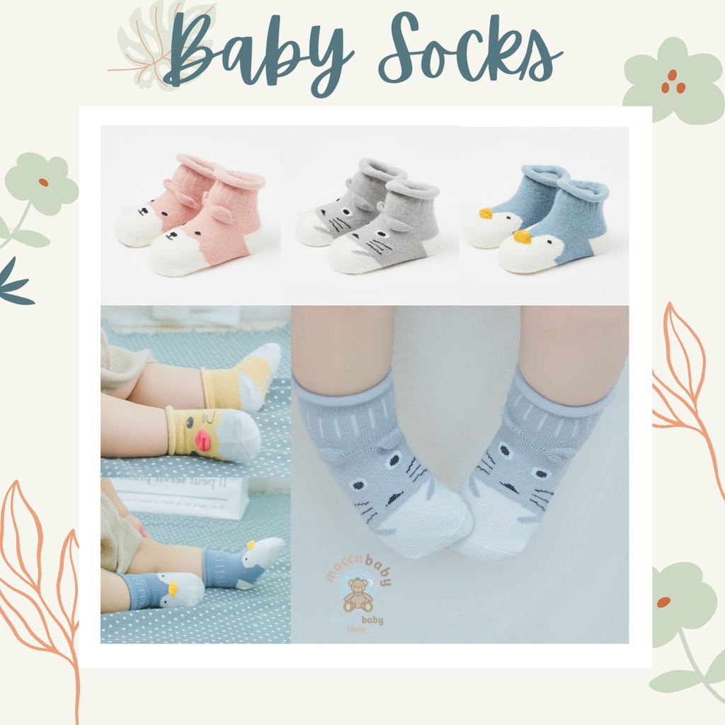 MBSS Kaus kaki anak bayi non-slip katun/ baby socks / ICE AGE