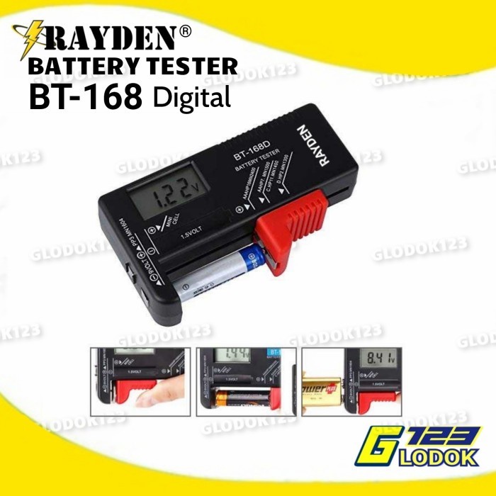 BATERAI TESTER DIGITAL BT168D