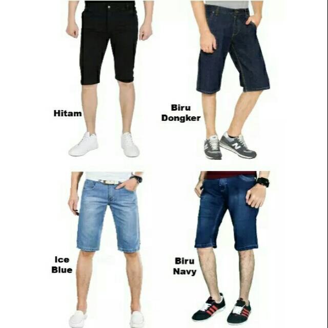 CELANA JEANS PENDEK PRIA / CELANA PENDEK JEANS / CELANA PENDEK PRIA