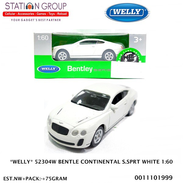 WELLY 52304W BENTLEY CONTINENTAL SUPER SPORT WHITE 1-60