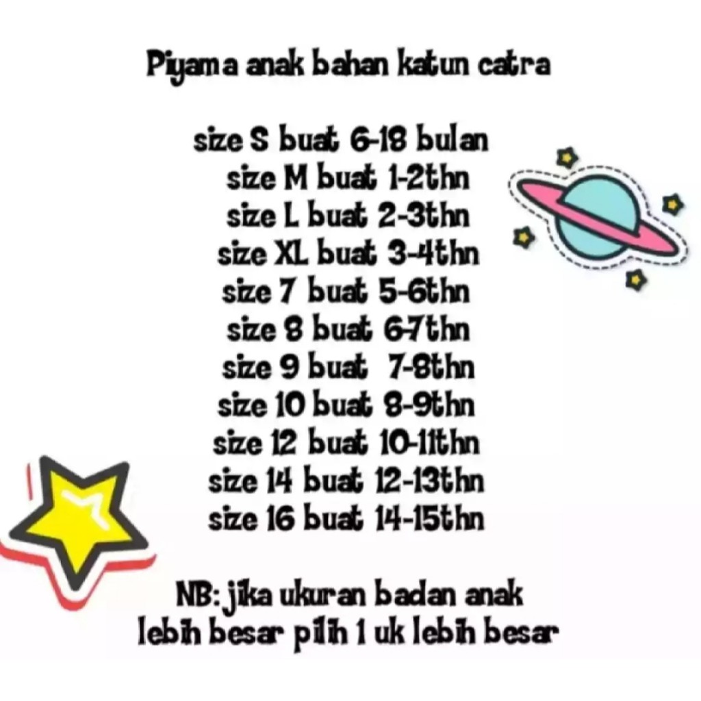 PIYAMA ANAK MINION 3 BULAN - 5 TAHUN