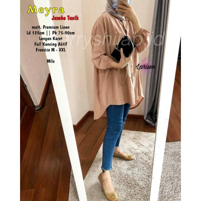 BLOUSE KATUN LINEN SUPER JUMBO LD 130 MEYRA