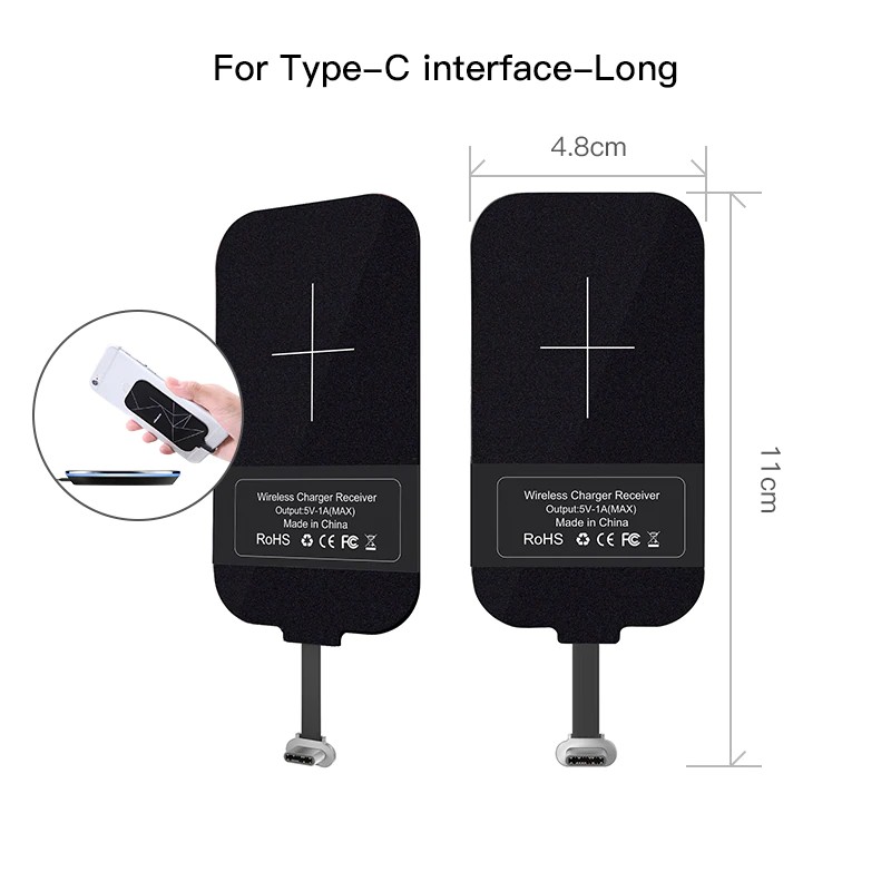 wireless charger Nillkin Universal type-c Receiver Qi Wireless Charger Receiver Charging Adapter