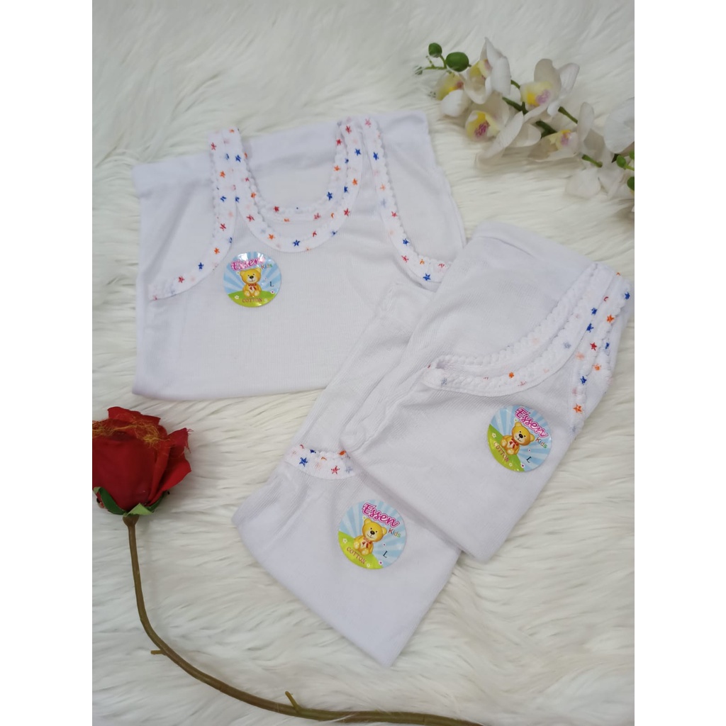 Singlet Bayi Kaos Dalam Anak / Baju Singlet Kaos Dalam Anak Bayi Motif Dan Polos/ Essen Kids 511