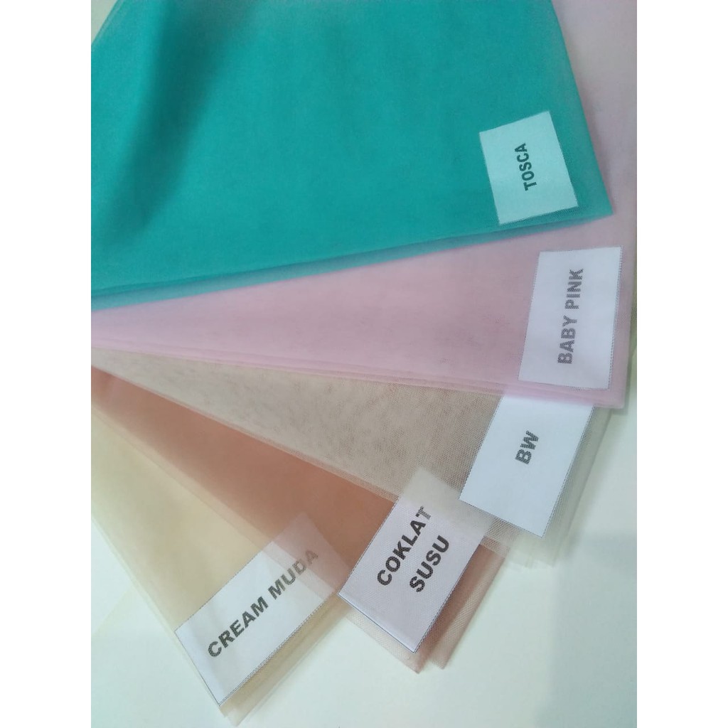 tile polos murah setengah halus / tulle dress