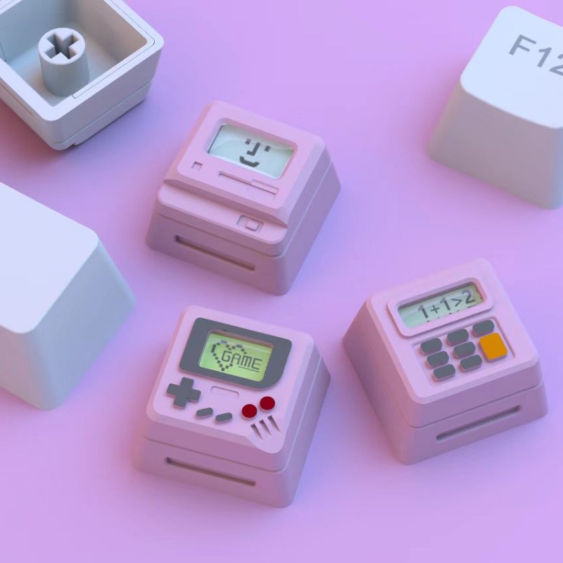Nostalgic Mini Macintosh Keycaps Classic Retro 3 IN 1 Designer Hat Mechanical Keyboard K-04 Keycaps