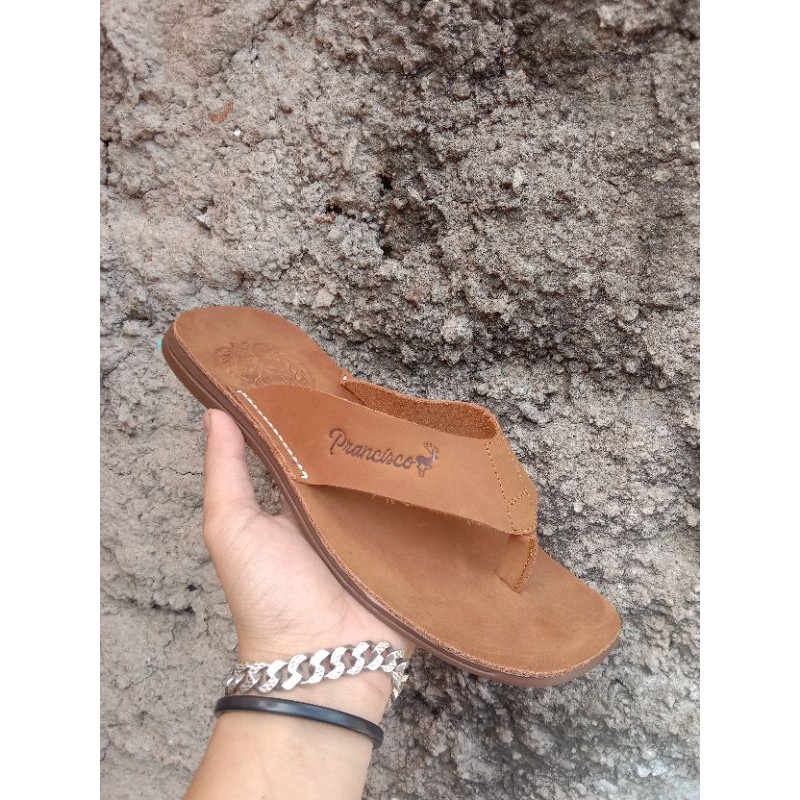 sandal pria bahan full kulit sapi asli