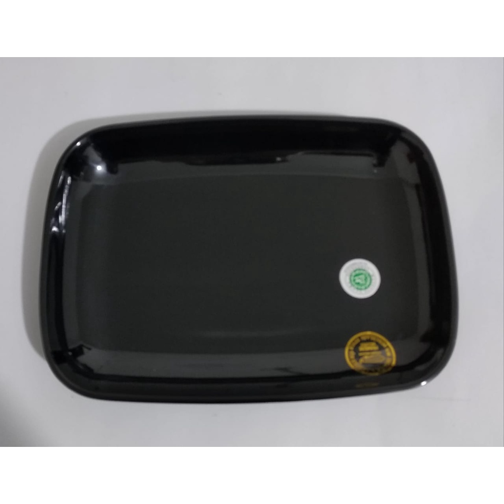 P8310 HITAM piring MELAMIN Horeka 25x18 cm Golden Dragon, piring saji Food Grade