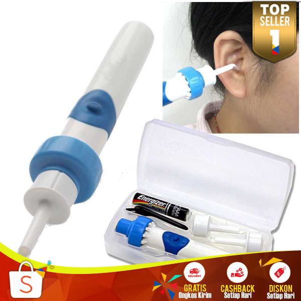 Electric Ear Terbaru EE 02 Wax Vacuum Vac Wax Removal Alat Pembersih Telinga Aman Mudah Digunakan