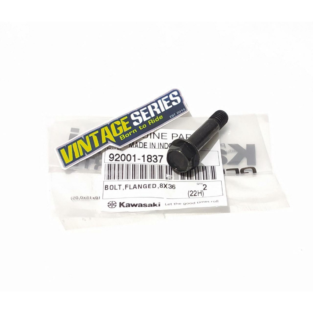 Baut braket dudukan kaliper depan ninja 150 R RR SS 92001-1837 original