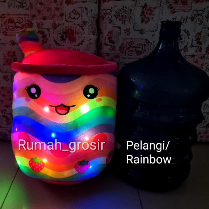 Boneka Boba LED Bubble Galaxy Rainbow Pop It Valentine Ukuran Jumbo