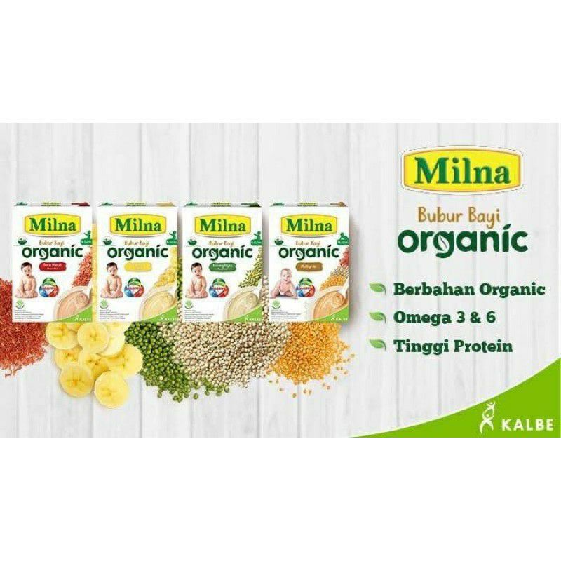 MILNA 6+ Bubur Bayi organic 120gr/ Bubur bayi Mpasi