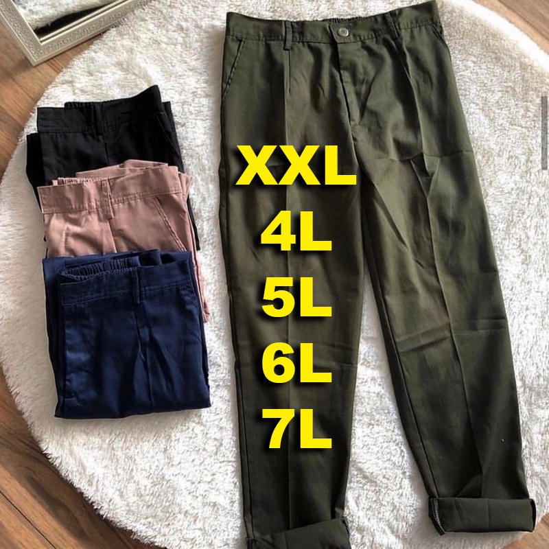 JUMBO BAGGY PANTS BB 57 - 90 KG / CELANA WANITA / CELANA KERJA BIG SIZE / CELANA PANJANG WANITA JUMBO BAGGY PANTS JUMBO PREMIUM BB 55 KG - 90 KG CELANA KERJA WANITA JUMBO CELANA KANTOR WANITA JUMBO