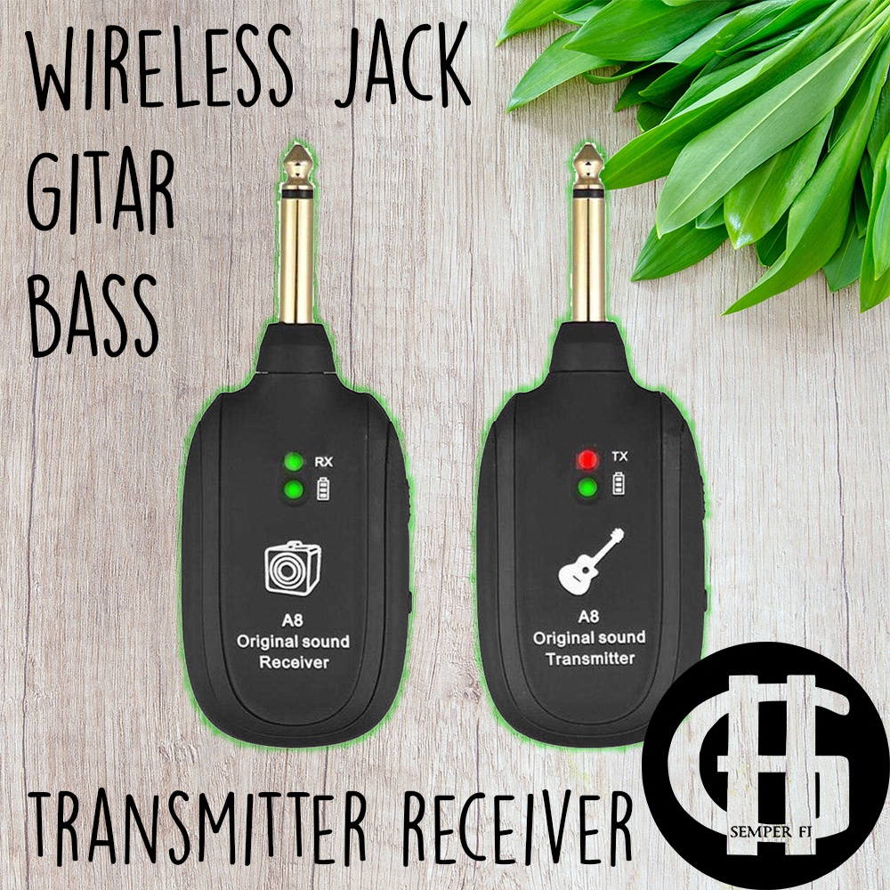KEEP MOTION UHF Wireless Jack Gitar Bass Audio Transmitter Receiver-A8