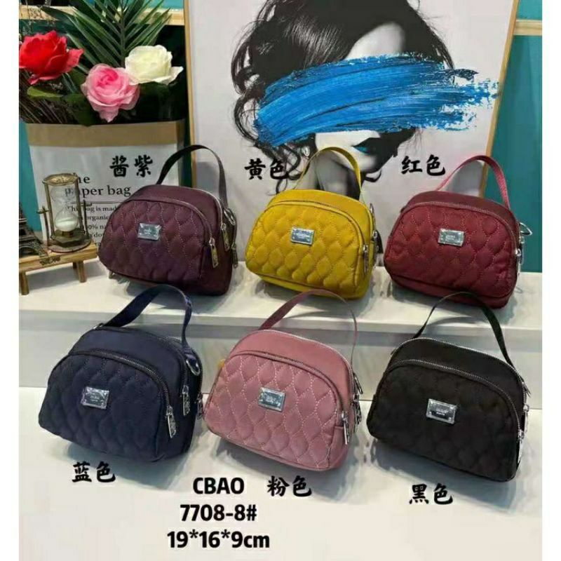 Tas selempang wanita chibao ory 7708-8 kanvas