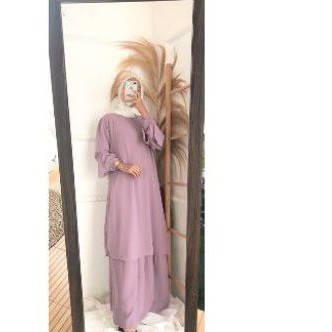 Gamis Malaysia Ceruty Lilac