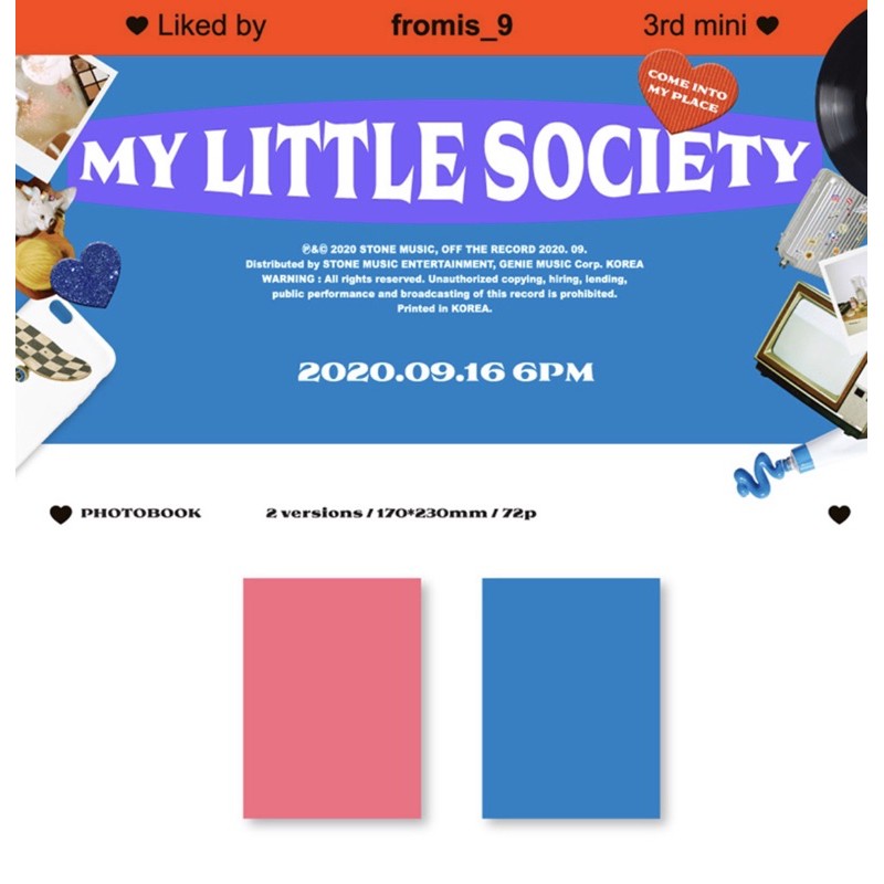 fromis_9 - Mini Album Vol.3 [My Little Society]