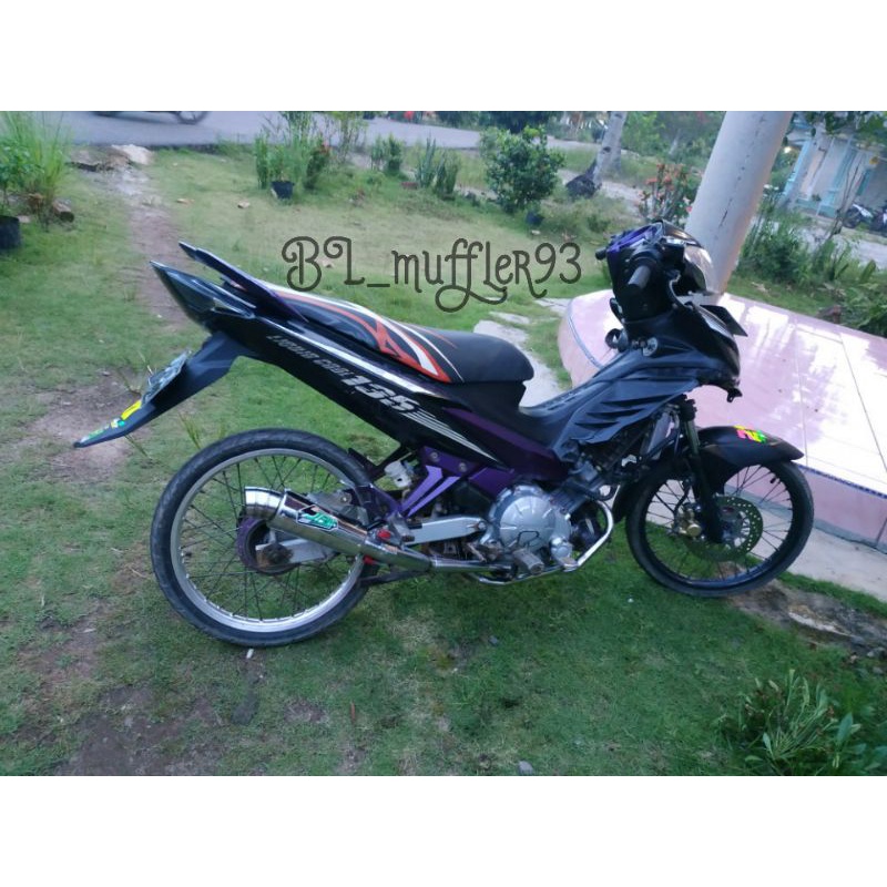 KNALPOT JRM UNTUK  JUPITER MX 135 SERIES/MEW SATRIA FU 150/VIXION OLD/NEW /CB150 R