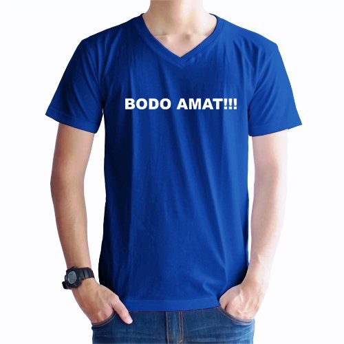 KAOS PRIA BODO AMAT / KAOS PRIA VNECK/ KAOS PRIA