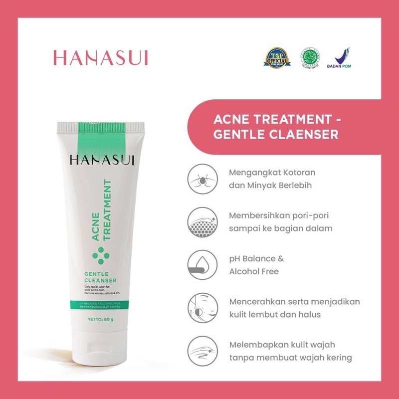 Jual Hanasui Acne Treatment Gentle Cleanser / Hanasui Acne Treatment