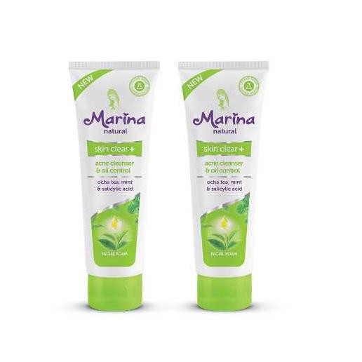 marina facial foam green tea
