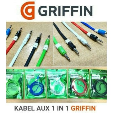 Kabel AuX Griffin 1 in 1/kabel jack 3.5mm Audio HP ke HF,Speaker,tape