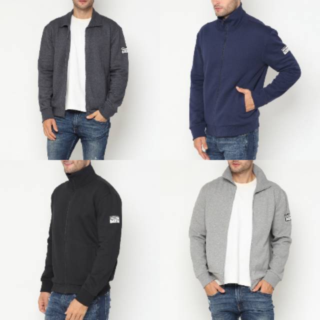 PIN&FIT ORIGINAL highturtle neck zipper jacket moto bike style jaket model motor pin n fit pin & fit