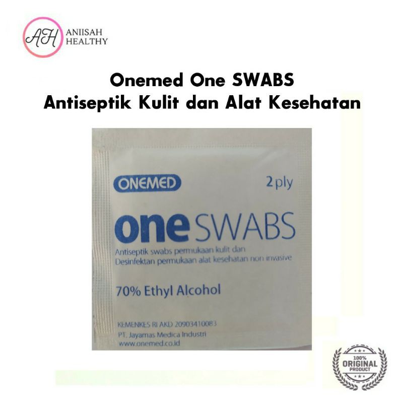 Tissue Alkohol &gt; Tissue Onemed &gt; Onemed SWABS &gt; Antiseptik Swabs