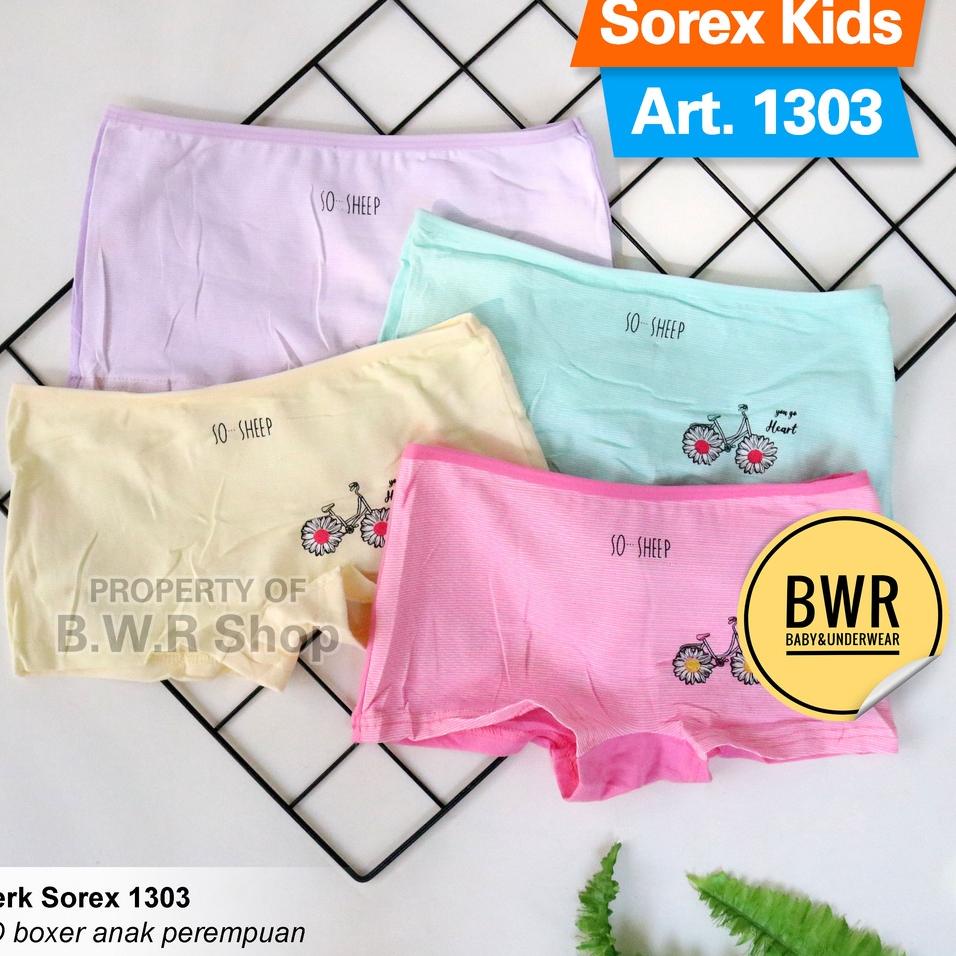 Sorex 1303 NEW Boxer anak bahan katun motif star /sorex girl