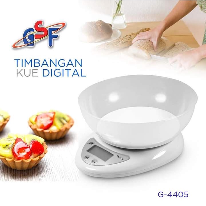 TIMBANGAN DAPUR DIGITAL MANGKOK / TIMBANGAN KUE 5KG GSF 4405 / TIMBANGAN DIGITAL MANGKOK / TIMBANGAN KUE DAPUR SERBAGUNA 5 KG GSF 4405 / GSF G 4405 / GSF G-4405