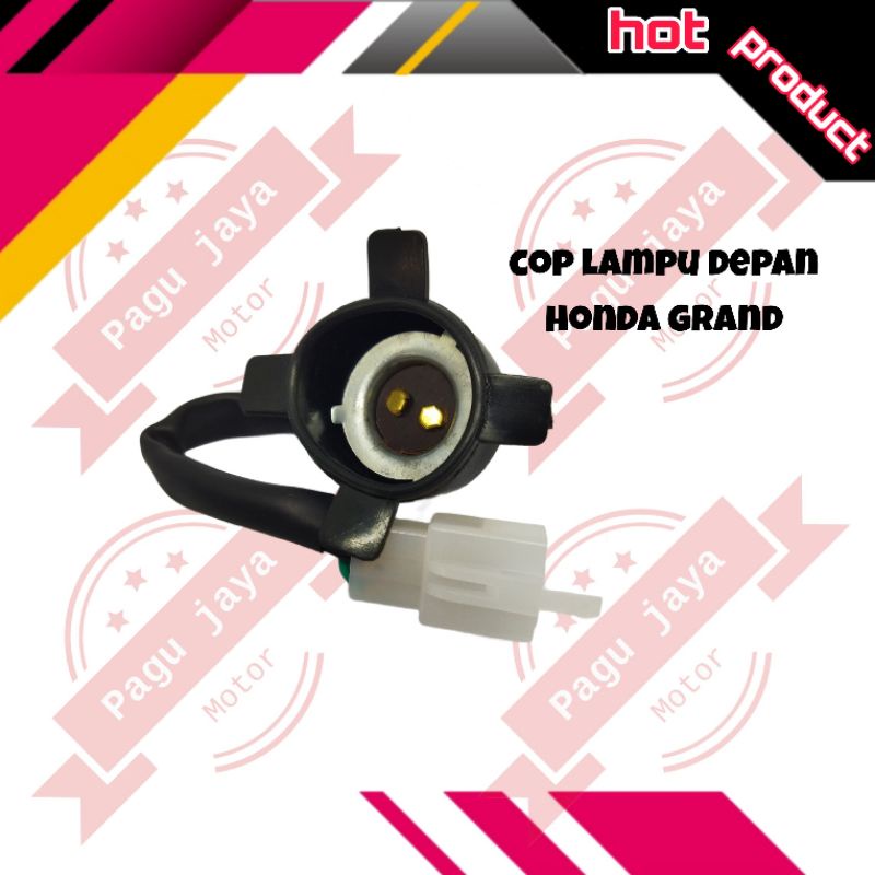 soket cop lampu depan honda grand