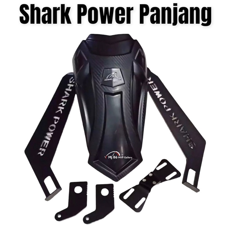 MUD GUARD SHARKPOWER SHARK POWER PENAHAN LUMPUR VIXION XABRE NINJA R15 R25 BYSON  CB150 CBR