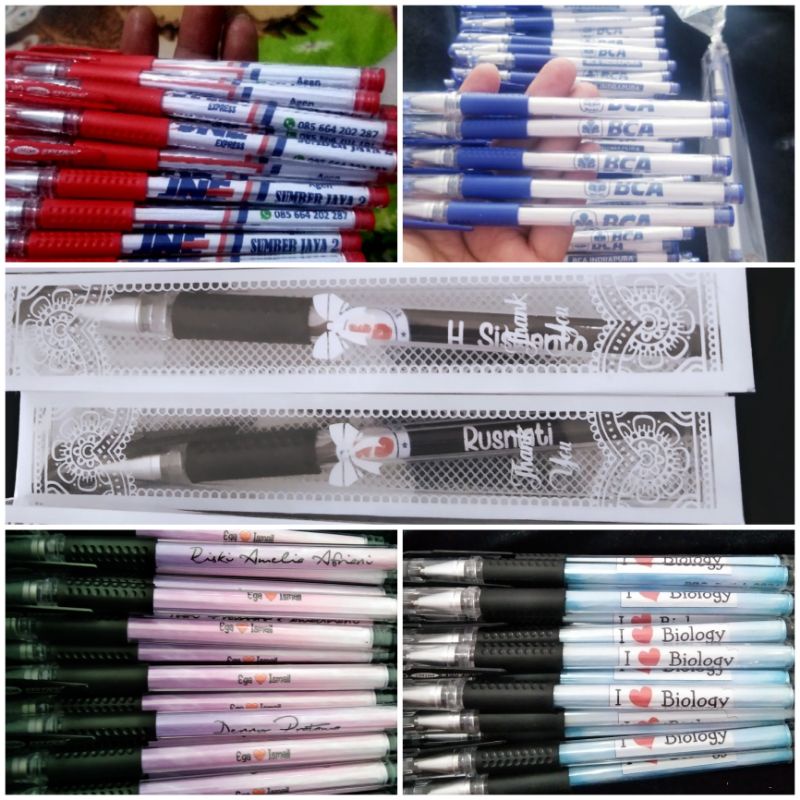 

Bolpen Custom, pen souvenir, pen promosi, pen seminar (elegan,berkelas,paling murah!!)