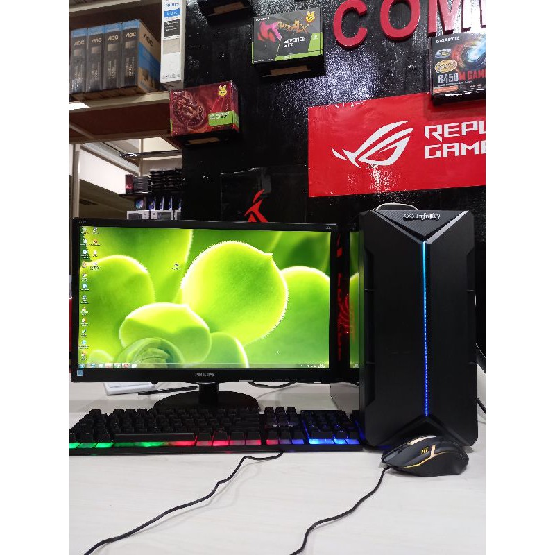 PC gaming editing core i5 ram 8 gb vga gtx 750 ddr 5  monitor 22 in full set