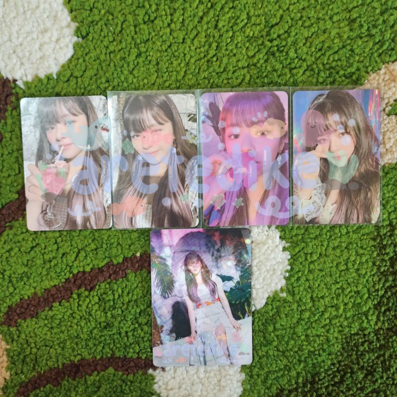 Photocard TWICE Jeongyeon Taste of Love set pc poca pocas lenti lenticular tol gelas glass bunga flo
