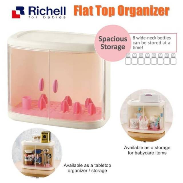 Richell Flat Top Organizer - 98801 Rak Penyimpanan Susu