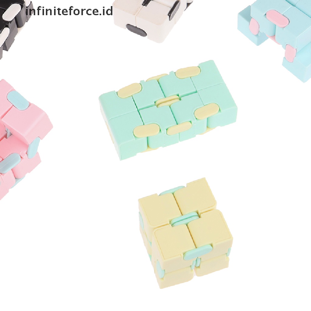 (Infiniteforce.Id) Mainan Fidget Cube Infinity Ajaib Untuk Penghilang Stress / Cemas / Fokus