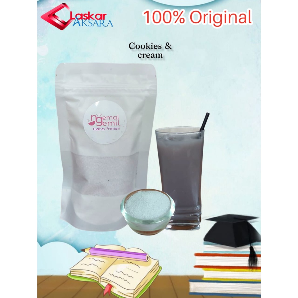 

Minuman Bubuk Rasa Cookies & Cream // Premium