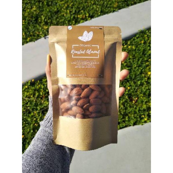 

Import Terlaris Kacang Almond Panggang Kupas 50 150 250gr - Roasted Almond Whole rempaherbal