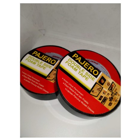 

Double Tape 12 mm x 4.5 M / Dobel Tip 2 Sisi Busa Foam Daimaru Isolasi Bolak Balik Tebal