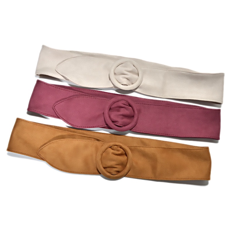 Sabuk Ikat Pinggang Belt Fashion Wanita Musim Dingin Beludru Katun Berjaga-jaga All-Match Flanel Pit