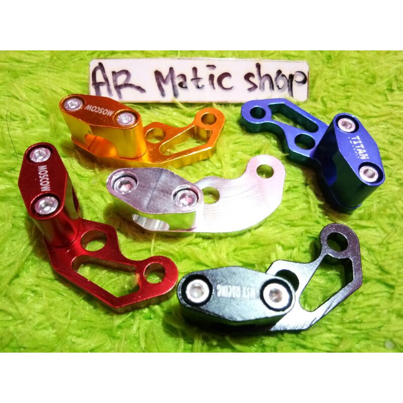 breket pegangan selang rem bahan CNC
